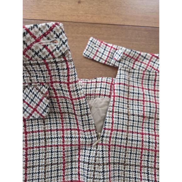 Ann Taylor Loft Houndstooth Wool Blend Pleated Mini‎ Skirt Women's 8p Preppy - Picture 14 of 15